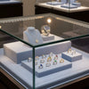 Jewelry display case in DWCC-109000-Per Yard Wallcovering with Backing