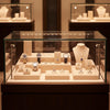 Jewelry display case in DWCC-109600-Per Yard Wallcovering with Backing