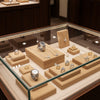 Jewelry display case in DWCC-110200-Per Yard Wallcovering with Backing