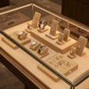 Jewelry display case in DWCC-110400-Per Yard Wallcovering with Backing
