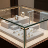 Jewelry display case in DWCC-112070-Per Yard Wallcovering with Backing
