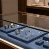 Jewelry display case in DWCC-112100-Per Yard Wallcovering with Backing