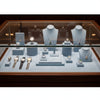 Jewelry display case in DWCC-112180-Per Yard Wallcovering with Backing