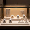 Jewelry display case in DWCC-112200-Per Yard Wallcovering with Backing