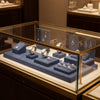 Jewelry display case in DWCC-112210-Per Yard Wallcovering with Backing
