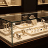 Jewelry display case in DWCC-112380-Per Yard Wallcovering with Backing