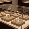 Jewelry display case in DWCC-112390-Per Yard Wallcovering with Backing