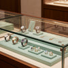 Jewelry display case in DWCC-113200-Per Yard Wallcovering with Backing