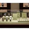 Jewelry display case in DWCC-113400-Per Yard Wallcovering with Backing