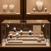 Jewelry display case in DWCC-113600-Per Yard Wallcovering with Backing