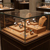 Jewelry display case in DWCC-113800-Per Yard Wallcovering with Backing