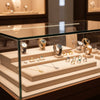 Jewelry display case in DWCC-117200-Per Yard Wallcovering with Backing