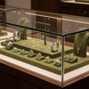 Jewelry display case in DWCC-117400-Per Yard Wallcovering with Backing