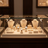 Jewelry display case in DWCC-117800-Per Yard Wallcovering with Backing
