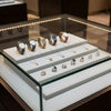 Jewelry display case in DWCC-91200-Per Yard Wallcovering with Backing