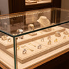 Jewelry display case in DWCC-92400-Per Yard Wallcovering with Backing