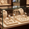 Jewelry display case in DWCC-92800-Per Yard Wallcovering with Backing