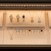 Jewelry display case in DWCC-94400-Per Yard Wallcovering with Backing