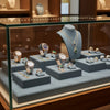 Jewelry display case in DWCC-94800-Per Yard Wallcovering with Backing