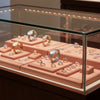 Jewelry display case in DWCC-95600-Per Yard Wallcovering with Backing