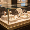 Jewelry display case in DWCC-96000-Per Yard Wallcovering with Backing