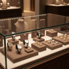 Jewelry display case in DWCC-96200-Per Yard Wallcovering with Backing