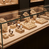 Jewelry display case in DWCC-96600-Per Yard Wallcovering with Backing