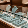Jewelry display case in DWCC-99800-Per Yard Wallcovering with Backing