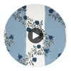 VINE-BLOTS-DUSTY-BLUE Circular Swatch | Franquemont London