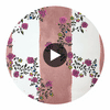 VINE-BLOTS-FUCHSIA-BLAZE Circular Swatch | Franquemont London