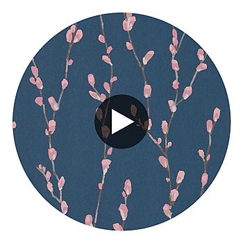 Spin swatch — Salice Rose Navy — Harlequin