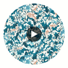 Spin swatch — Tree Tops Midnight Positano Cornflower