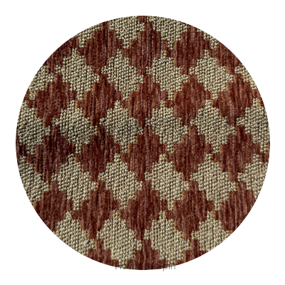 Buena Vista Terracotta Circular Swatch | Architectural Fabrics