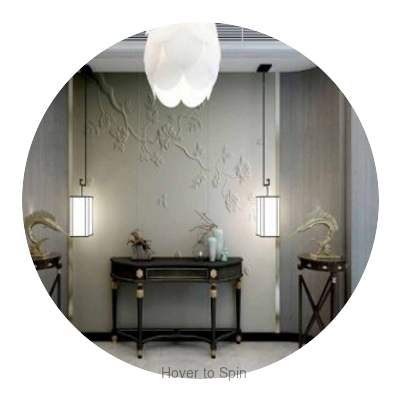 Dale City Formidable Foliage Circular Swatch | Architectural Fabrics