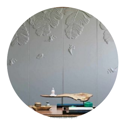 Dale City Passionate Palms Circular Swatch | Architectural Fabrics