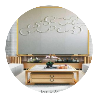 Dale City Stranded Storm Circular Swatch | Architectural Fabrics