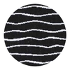 Marshall Black / Blanco Circular Swatch | Architectural Fabrics