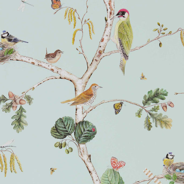 Woodland Chorus Sky Blue/Multi | Sanderson