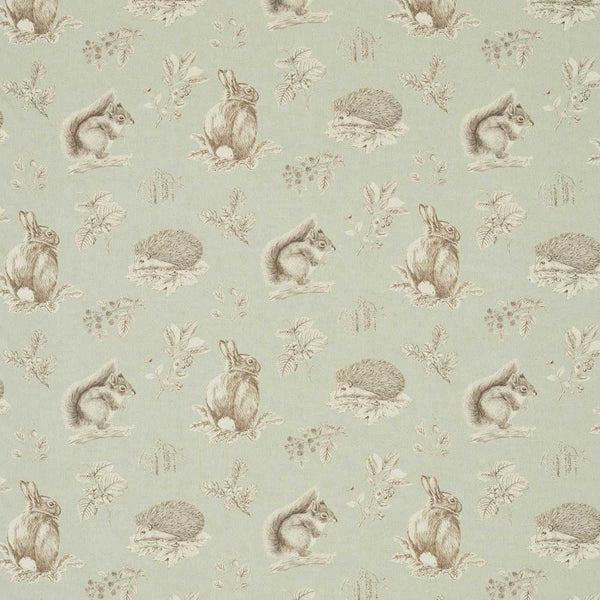 Squirrel & Hedgehog Seaspray/Charcoal | Sanderson
