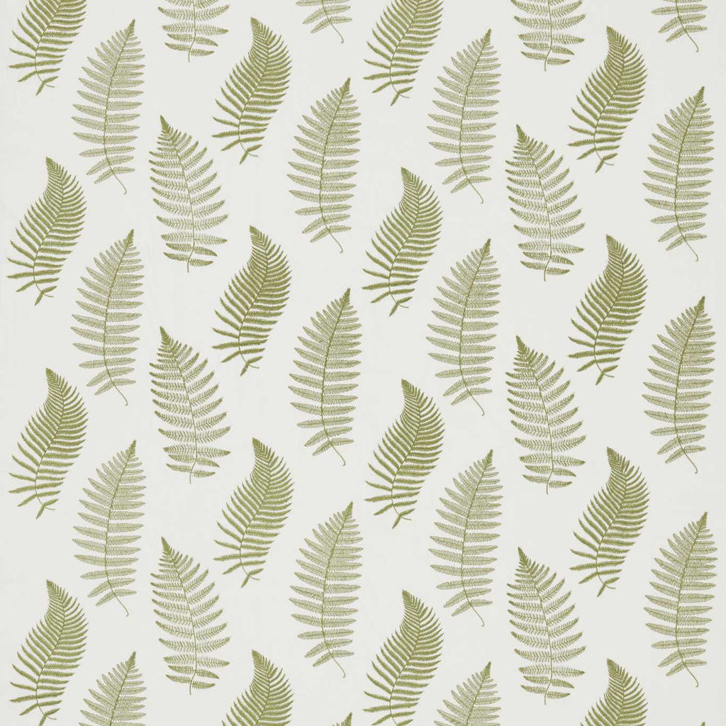 New Tiger Stripe Wallcovering Leaf Grn/Ivory | Sanderson