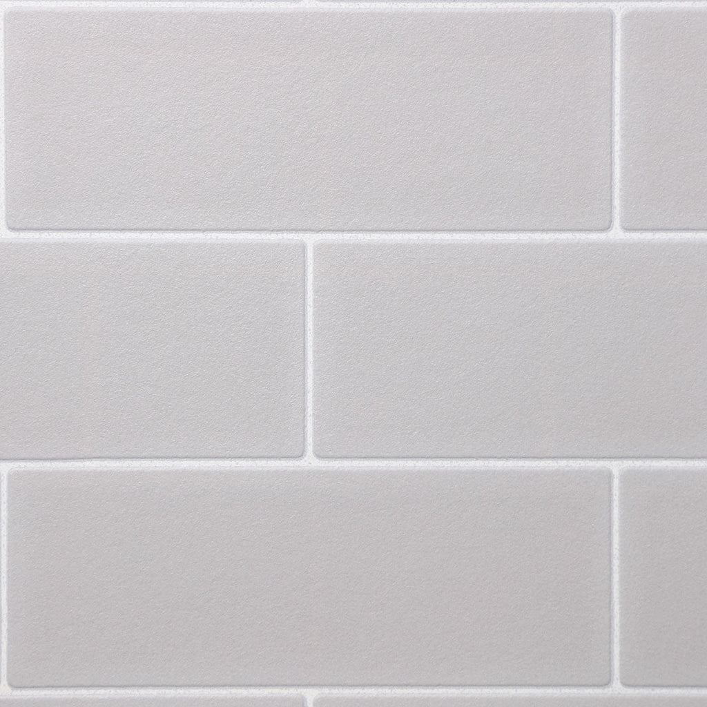 Cream Subway Tile Wallcovering | Phillipe Romano