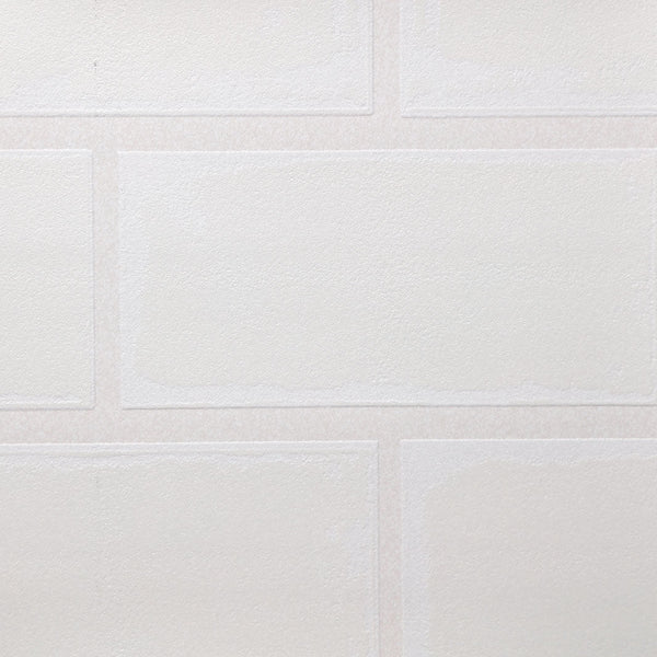 White Subway Tile Wallcovering | Phillipe Romano