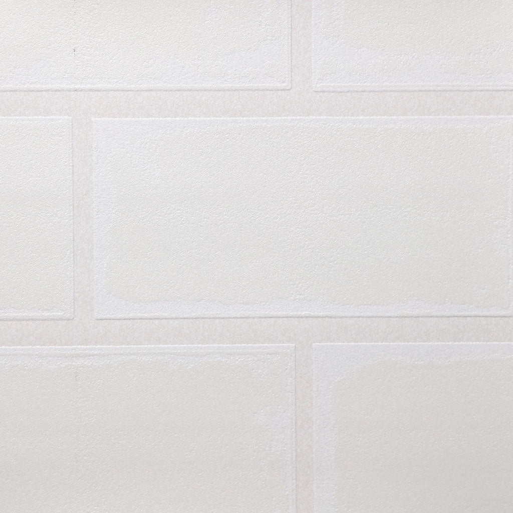 White Subway Tile Wallcovering | Phillipe Romano