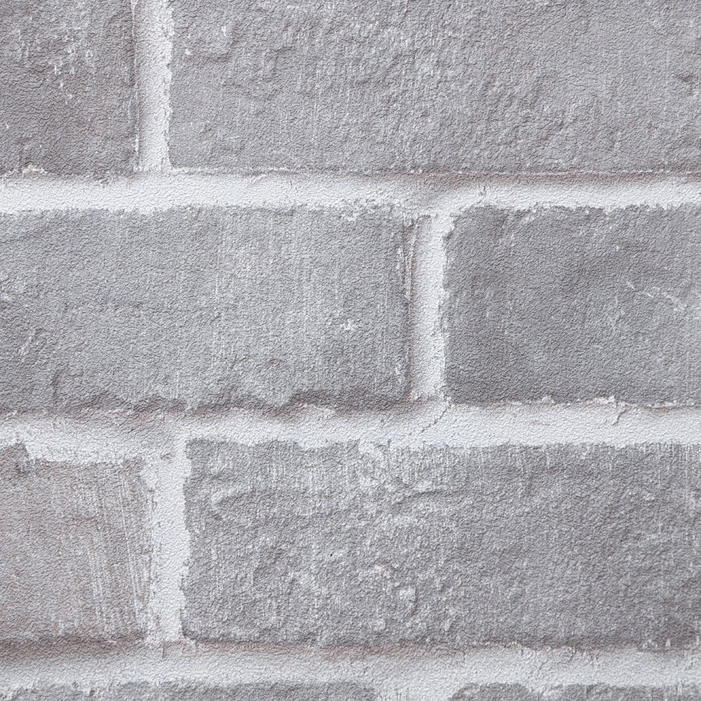Light Grey Brick Wallcovering | Phillipe Romano