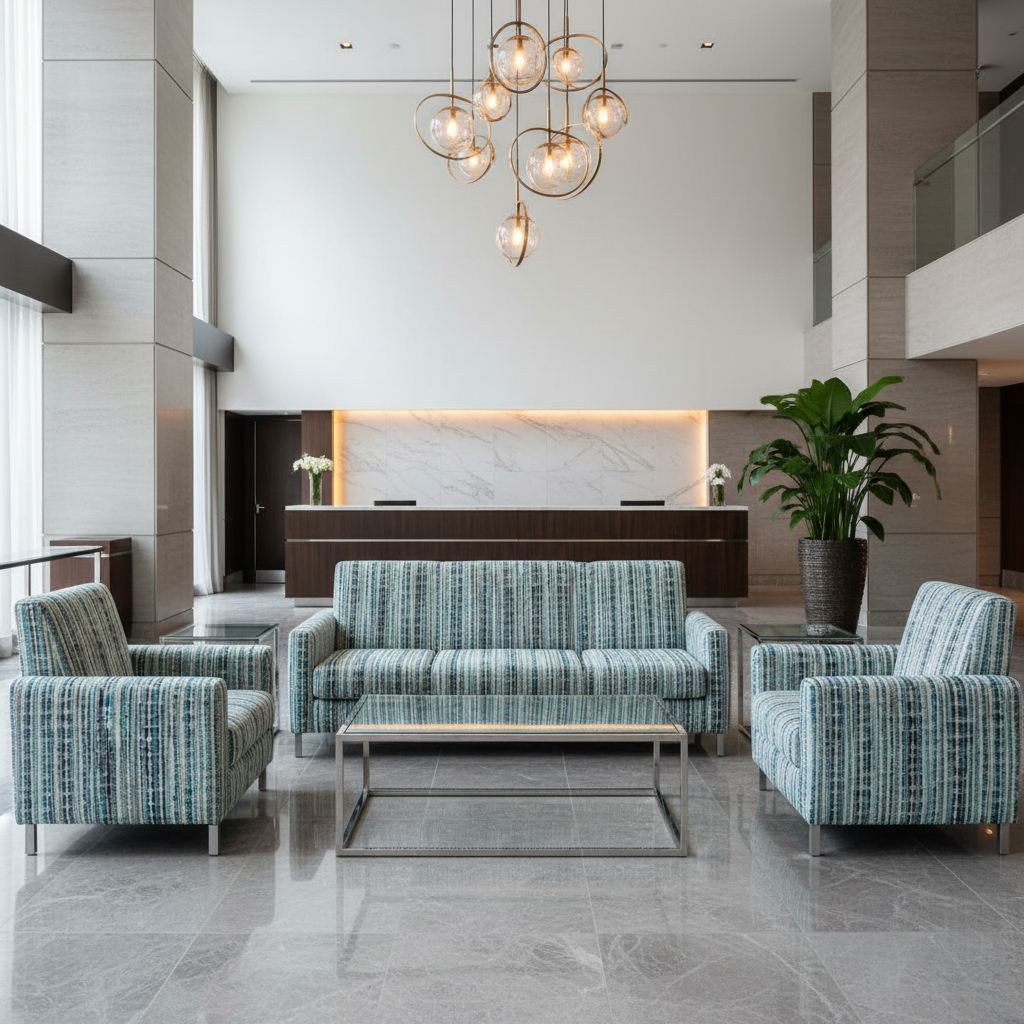 Alexandria  Hotel Lobby Setting | Architectural Fabrics