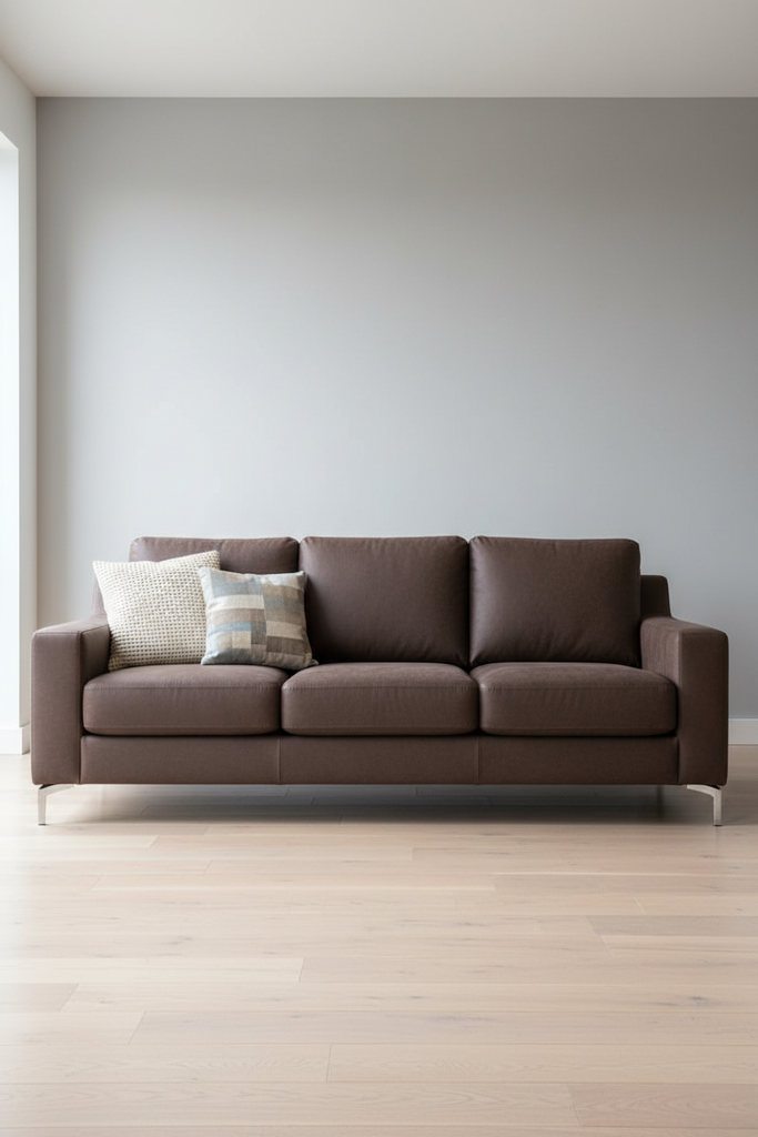 Virginia Beach Chocolate Upholstered Sofa | Architectural Fabrics
