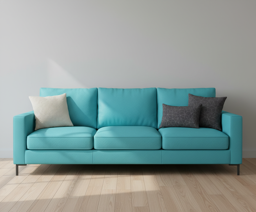 Virginia Beach Ocean Upholstered Sofa | Architectural Fabrics