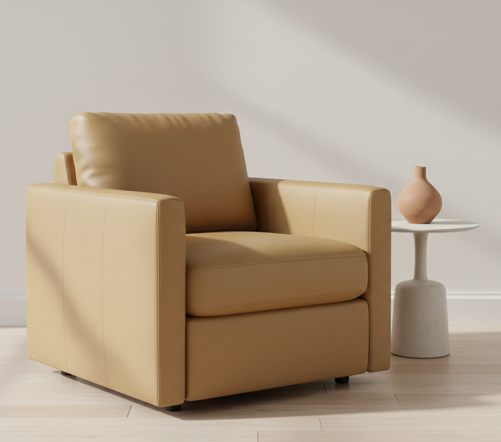 Virginia Beach Tan Upholstered Chair | Architectural Fabrics