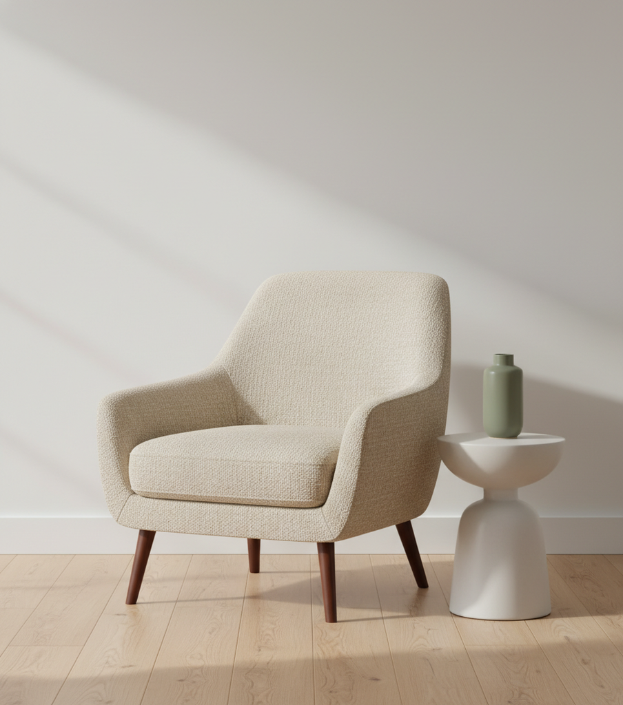 Boydton Cafe Au Lait Upholstered Chair | Architectural Fabrics