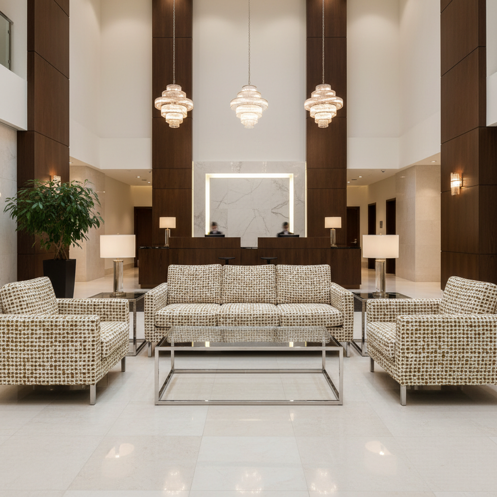 Boydton Sunnyside Hotel Lobby Setting | Architectural Fabrics